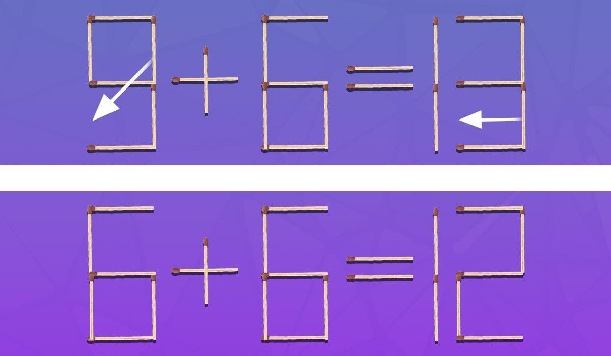 Загонетка за геније: потребно је да превучете 2 шибице да би једнакост постала тачна