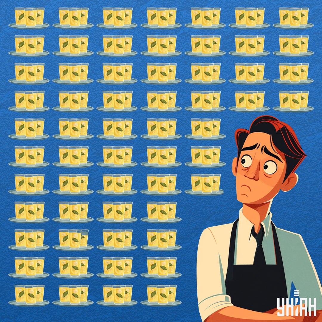 Пронађите чашу која садржи мање лимунаде од других контејнера / колаж УНИАН