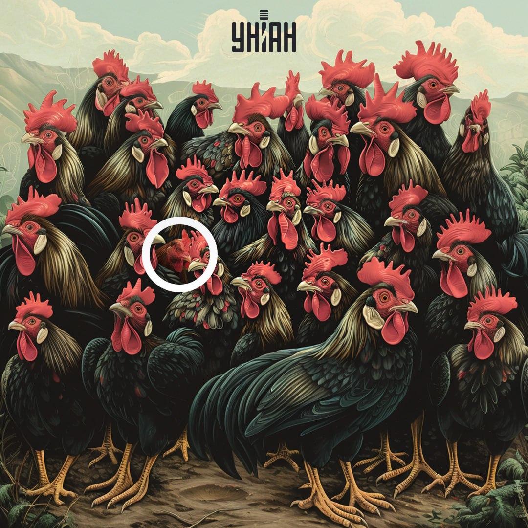 Пилећи чешаљ није исто што и петао / колаж УНИАН