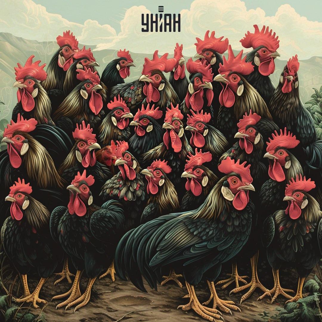 Пронађите пилетину на визуелној загонетки у времену / колаж УНИАН