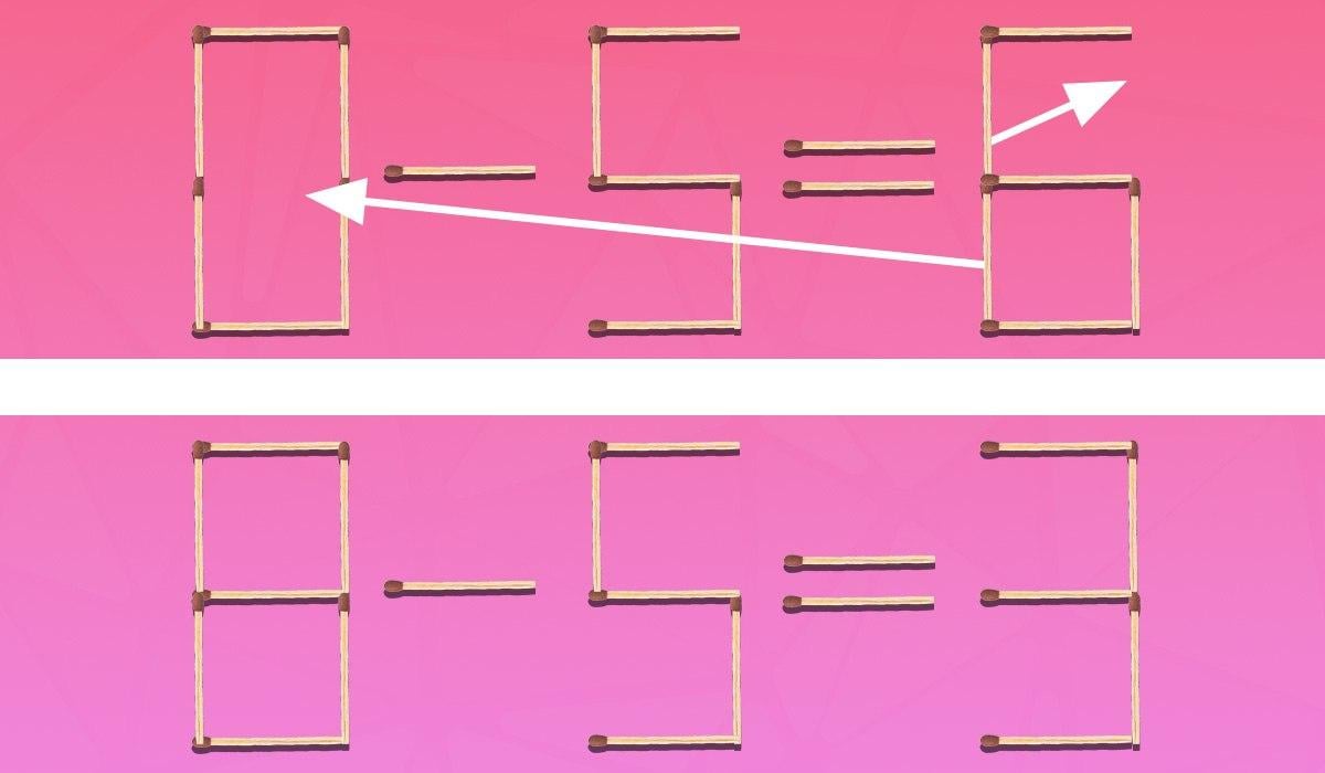 Морате да превучете 2 шибице да бисте исправили једнакост: једноставан тест интелигенције
