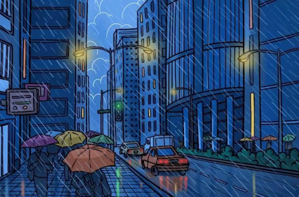 Покушајте да брзо пронађете скривени кишобран / Бригхт Сиде образац