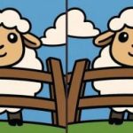 Тест интелигенције: пронађи 3 разлике на слици овце поред ограде