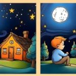 Тест интелигенције: пронађите 3 разлике на слици дечака под звездама