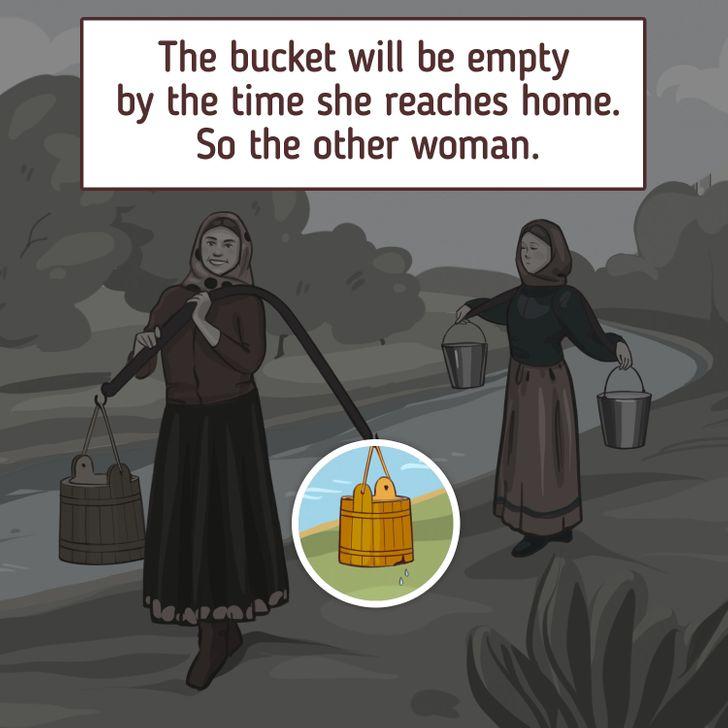 Испред једне жене цури канта / фото Јаграњош